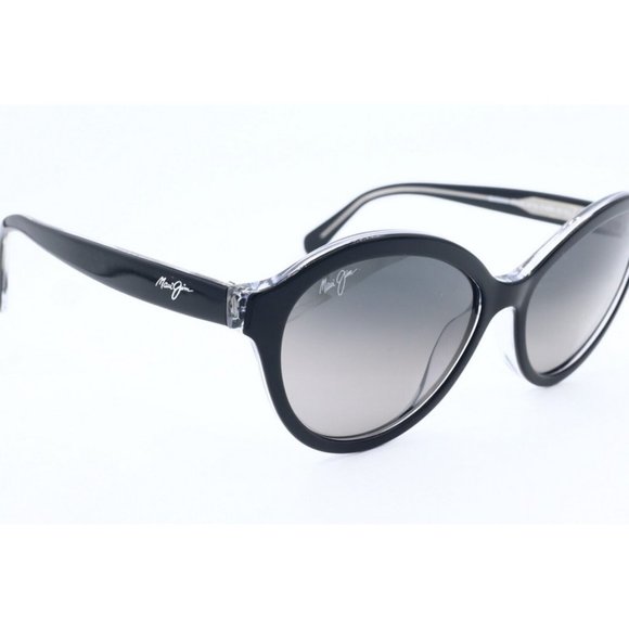 Maui Jim MARIANA MJ 828-02K Black Sunglasses Neutral Grey Polarized Lenses 55mm